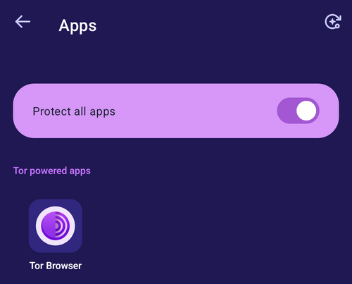 Uygulamaları Tor VPN kullanacak şekilde yapılandırmak